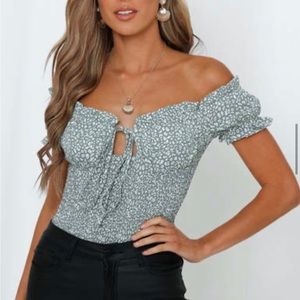 Hello Molly I Think We’re Alone Now Sage Bodysuit